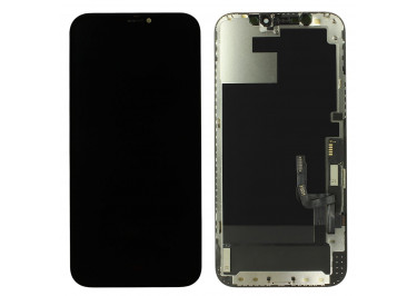 Дисплей для iPhone 12 / 12 Pro + тачскрин + рамка (черный), OLED ALG