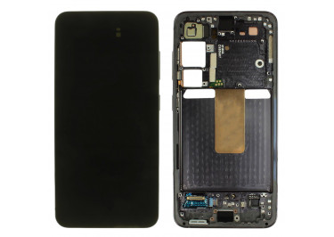Дисплей для Samsung SM-S911 Galaxy S23 5G + тачскрин + рамка (черный), ОРИГ100%