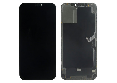 Дисплей для iPhone 12 Pro Max + тачскрин + рамка (черный), RJ (шлейф IC)