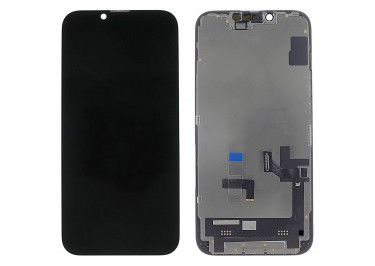 Дисплей для iPhone 14 + тачскрин + рамка (черный), JK (шлейф IC)