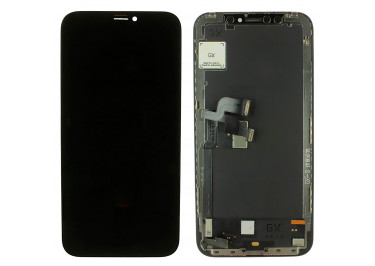 Дисплей для iPhone X + тачскрин + рамка (черный), GX AMOLED