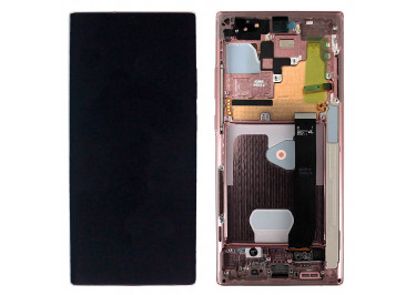 Дисплей для Samsung SM-N985 / N986 Galaxy Note 20 Ultra 5G + тачскрин + рамка (бронза), ОРИГ100%
