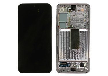 Дисплей для Samsung SM-S911 Galaxy S23 5G + тачскрин + рамка (лаванда), ОРИГ100%