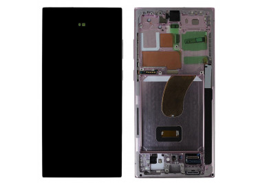 Дисплей для Samsung SM-S918 Galaxy S23 Ultra 5G + тачскрин + рамка (лаванда), ОРИГ100%