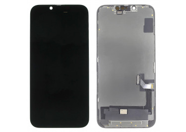 Дисплей для iPhone 14 + тачскрин + рамка (черный), OLED ALG (шлейф IC)