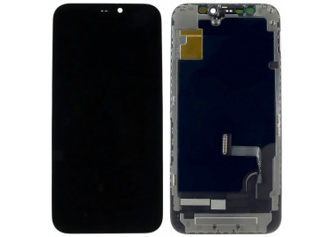 Дисплей для iPhone 12 mini + тачскрин + рамка (черный), JK (шлейф IC)