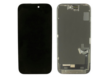 Дисплей для iPhone 15 + тачскрин + рамка (черный), JK (шлейф IC)