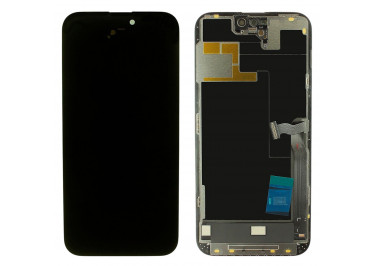 Дисплей для iPhone 14 Pro Max + тачскрин + рамка (черный), OLED ALG (шлейф IC)