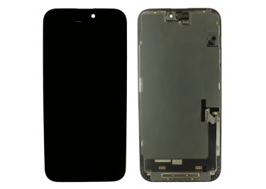 Дисплей для iPhone 15 Plus + тачскрин + рамка (черный), оригинал (заменено стекло)