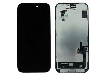 Дисплей для iPhone 15 + тачскрин + рамка (черный), RJ (шлейф IC)