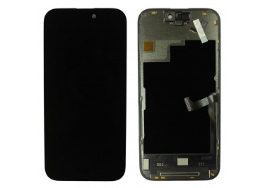 Дисплей для iPhone 15 Pro + тачскрин + рамка (черный), RJ (шлейф IC)