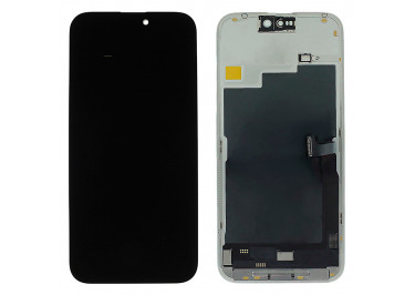Дисплей для iPhone 15 Pro Max + тачскрин + рамка (черный), OLED ALG (шлейф IC)