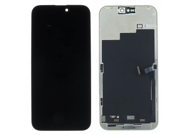 Дисплей для iPhone 15 Pro Max + тачскрин + рамка (черный), оригинал (заменено стекло)