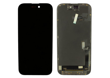 Дисплей для iPhone 16 + тачскрин + рамка (черный), RJ (шлейф IC)