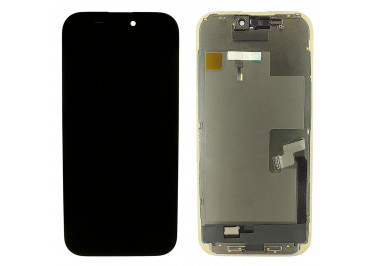 Дисплей для iPhone 16 Pro + тачскрин + рамка (черный), OLED ALG (шлейф IC)