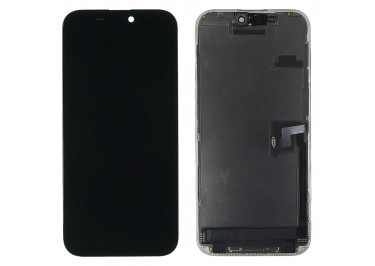 Дисплей для iPhone 16 Pro Max + тачскрин + рамка (черный), SOFT OLED RJ