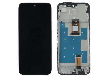 Дисплей для Huawei Honor X6c + тачскрин + рамка (черный), Full ORIG