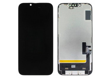 Дисплей для iPhone 14 + тачскрин + рамка (черный), SOFT OLED JCID (Diagnosable Screen, без ошибки)