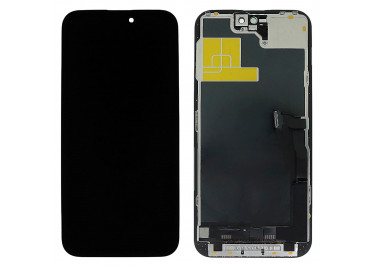 Дисплей для iPhone 14 Pro Max + тачскрин + рамка (черный), LTPS JCID (Diagnosable Screen, без ошибки) 120Hz