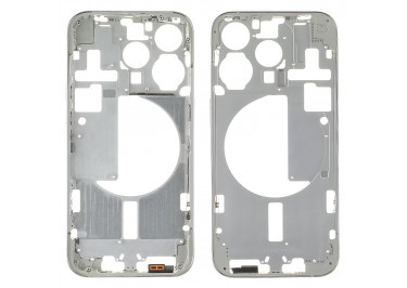 Средняя часть корпуса для iPhone 15 Pro (белый), ориг