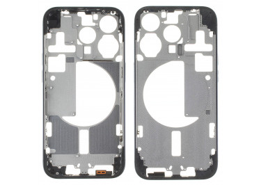 Средняя часть корпуса для iPhone 15 Pro (синий), ориг