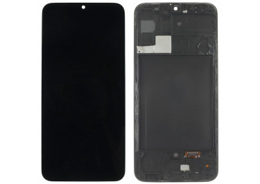 Дисплей для Samsung SM-A307 Galaxy A30s (2019) + тачскрин + рамка (черный), In-Cell