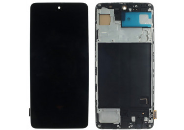 Дисплей для Samsung SM-A515 Galaxy A51 (2019) + тачскрин + рамка (черный), In-Cell