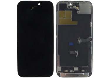 Дисплей для iPhone 14 Pro + тачскрин + рамка (черный), OLED JK (шлейф IC)