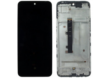 Дисплей для Tecno Spark 30 Pro (KL7) + тачскрин + рамка (черный), Full ORIG