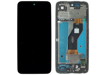 Дисплей для Infinix Smart 10 (X6725) + тачскрин + рамка (черный), Full ORIG