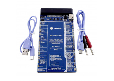 Плата для зарядки и активации акб iPhone 8-16 Pro Max / SAMSUNG / HUAWEI / HTC / OPPO / VIVO / XIAOMI / MEIZU + индикатор + USB + 2 провода питания ( SS-916 Ultra V2) SUNSHINE