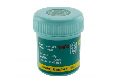 BGA паста Aixun D-0008 138°C (Sn42Bi58) (50g)