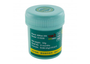 BGA паста Aixun D-0008 158°C (Sn96.5Ag3Cu0.5) (50g)