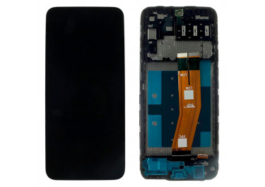 Дисплей для Samsung SM-A145P Galaxy A14 4G (2023) + тачскрин + рамка (черный), ориг