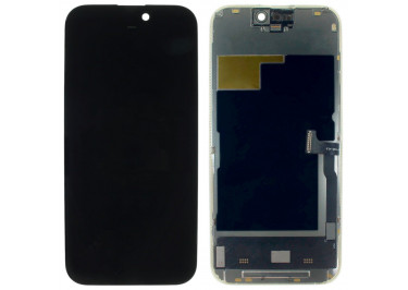 Дисплей для iPhone 15 Pro + тачскрин + рамка (черный), SOFT OLED JCID (Diagnosable Screen, без ошибки) 120Hz