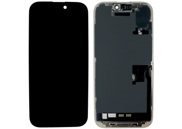 Дисплей для iPhone 16 Pro + тачскрин + рамка + ALS шлейф (черный), СЕРВИСНЫЙ ОРИГ100%
