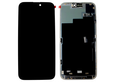 Дисплей для iPhone 15 Pro Max + тачскрин + рамка + ALS шлейф (черный), СЕРВИСНЫЙ ОРИГ100%