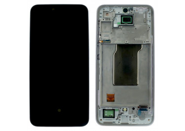Дисплей для Samsung SM-A356 Galaxy A35 5G (2024) + тачскрин + рамка (лаванда), ОРИГ100%