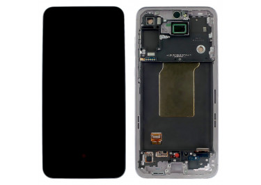 Дисплей для Samsung SM-A556 Galaxy A55 5G (2024) + тачскрин + рамка (лаванда), ОРИГ100%
