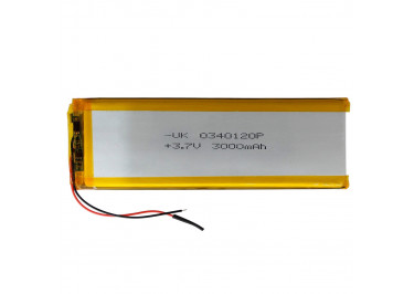 Акб универсальная (банка) 3.7V 3000mAh 122x40x4мм