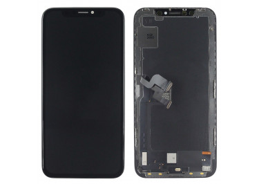 Дисплей для iPhone X + тачскрин + рамка (черный), OLED DD