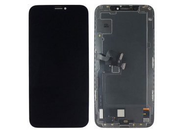 Дисплей для iPhone XS + тачскрин + рамка (черный), OLED DD