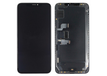Дисплей для iPhone XS Max + тачскрин + рамка (черный), OLED DD