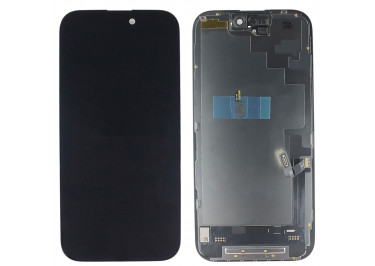Дисплей для iPhone 16 + тачскрин + рамка (черный), SOFT OLED DD (шлейф IC)