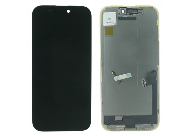Дисплей для iPhone 16 Pro + тачскрин + рамка (черный), OLED GX (шлейф IC)