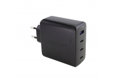 Блок питания (сеть) (Type-C) PD100W GaN 4USB (USB-C+USB-C+USB-C+USB-A) (черный), ACEFAST (A94)