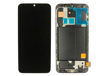 Дисплей для Samsung SM-A405 Galaxy A40 (2019) + тачскрин + рамка (черный), In-Cell