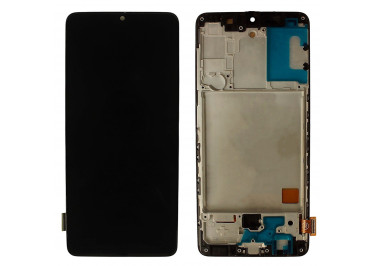 Дисплей для Samsung SM-A415 Galaxy A41 (2020) + тачскрин + рамка (черный), In-Cell