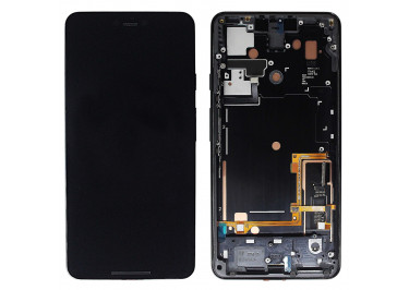 Дисплей для Google Pixel 3 XL + тачскрин + рамка (черный), Full ORIG