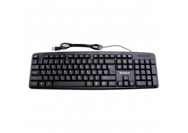 Клавиатура проводная Defender Astra HB-588, USB (черная)